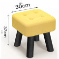 Square Foot Stool Wooden Foot Stool With Feet Load Capacity 220lb (100) kg For Living Room Bedroom Office-. 