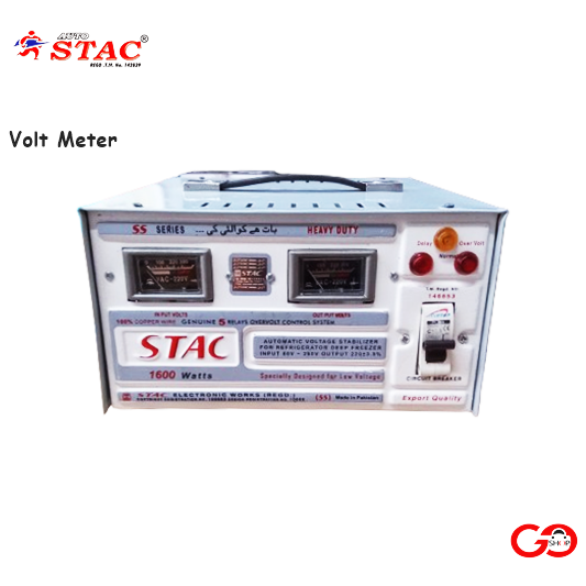Stac Voltage Stabilizer New Model SS Series 5 Relays, Input 80 Volts Specially Design for Low Voltage