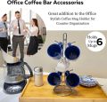 Countertop Coffee Mug/Teacup Organizer Hanging Tree Drainer Tea Coffee Cup Stand. 