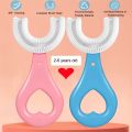 Baby Toothbrush Children's Teeth Cleaning Brush Kids U-Shaped Toothbrush Mouth Oral Cleaning Brush. 
