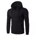 Bindas Collection High quality imported casual pull over Black kangaroo hoodie For Winter For Men/kangaroo hoodie For Women. 