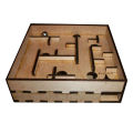 Laser Cut Handheld Marble wooden labyrinth maze game. 