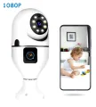 WiFi Camera Single Dual And 3 With 2MP 1080P 360° Rotation View Outdoor Wireless Security Camera - Smart CCTV Wifi Camera Home Security Outdoor Camera - Two Way Audio Night Vision Camera & Auto Tracking Camera Motion. 