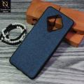Infinix Zero 8 Cover - Blue - New Jeans Linning Texture Soft Case. 