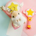 Soft Plush Cartoon Animal White khaki Small Hamster Toy Doll Key Chain. 