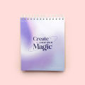 Create Your Own Magic Sketchbook | 190 & 235 gram paper | 7x9 Inches | 50 Sheets | Perfect for Sketching or drawing with Pencil, Pen and Markers, and Painting with Acrylic Paint, Watercolor Paint, Gouache. 