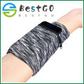 Zipper Wrist Pouch Multifunctional Sweatband Wristband Wallet for Mobile Phone Keys ID Cards Cash. 