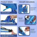 HW-33 RC Airplane,Flying Jet 2.4GHhz 2 Channel Remote Control Plane, Remote Control jet with Gyro Night Lights and Rechargeable Battery, Easy to Fly for Adults, Kids DUAL BATTERY. 
