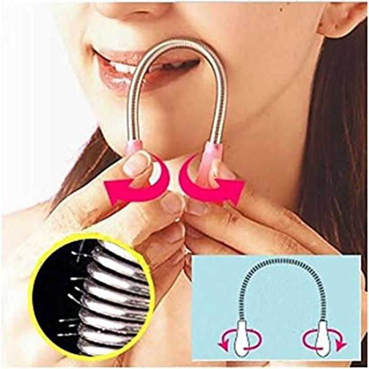 Manual Epilator Spring Facial Hair Remover Spring Threading Face Hair Remover
