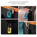 Changeable Lock Contrast Color Design Padlock TSA Customs Code Lock for Travel Luggage Password. 