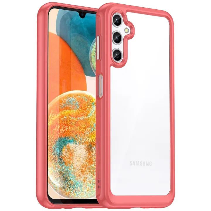 xprmy%20for%20Samsung%20Galaxy%20A14%205G%20Case%20Shockproof%20Candy%20Silicone%20Soft%20TPU%20Back%20PC%20Protective%20Phone%20Cover%20-%20Image%202