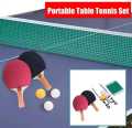 Kids Table Tennis Racket Net Three Balls and Metal Poles Included. 