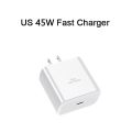 PD 45W Super Fast Charger For Samsung Galaxy S24 Ultra S23 S22 S21 S20 Note 10 20 Plus A54 A53 5G USB Type C Fast Charging Cable. 