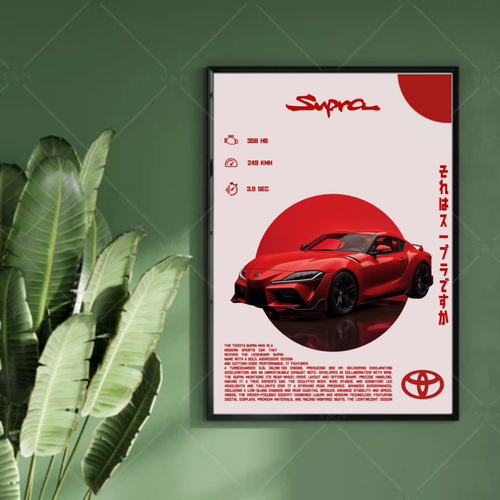 Red%20Toyota%20Supra%20MK5%20JDM%20Poster%20Picture%20Frame%20with%20%7C%20Sports%20Car%20Wall%20Art%20for%20Room,%20Office%20&%20Garage%20%7C%20JDM%20Car%20Lover%20Gift%20%7C%20High-Quality%20Automotive%20Portrait%20%7C%20Aesthetic%20Car%20Picture%20Frame%20for%20Decoration%20-%20Image%205