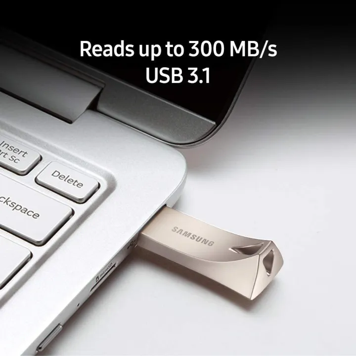 Samsung%20METAL%20BAR%20Plus%2032GB%20-%20300MB/s%20USB%203.1%20Flash%20Drive%20Silver%20-%20Image%206