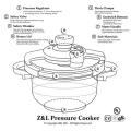 ORIGINAL GERMANY LOT 3 IN 1 ROYAL KING PRESSURE COOKER TOP QUALITY ( 6 & 4 LITERS ). 