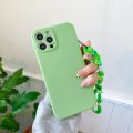 Chain Beads Pendant Hand Strap Hang Phone Charm Case For iPhone 13 12 11 Pro Max Mini XS X S XR 7 8 Plus SE 2 Cute Lanyard Cover. 