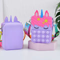 Pop It Purse Unicorn Pop It Bag For Girls Fidget Popit Relieve Gift. 