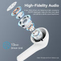 Vention Elf E02 Wireless Earbuds Bluetooth 5.3 Earphone Smart Noise Reduction Sweatproof Half in-Ear Headset Mini Microphone Touch Control TWS True Wireless Earphones. 