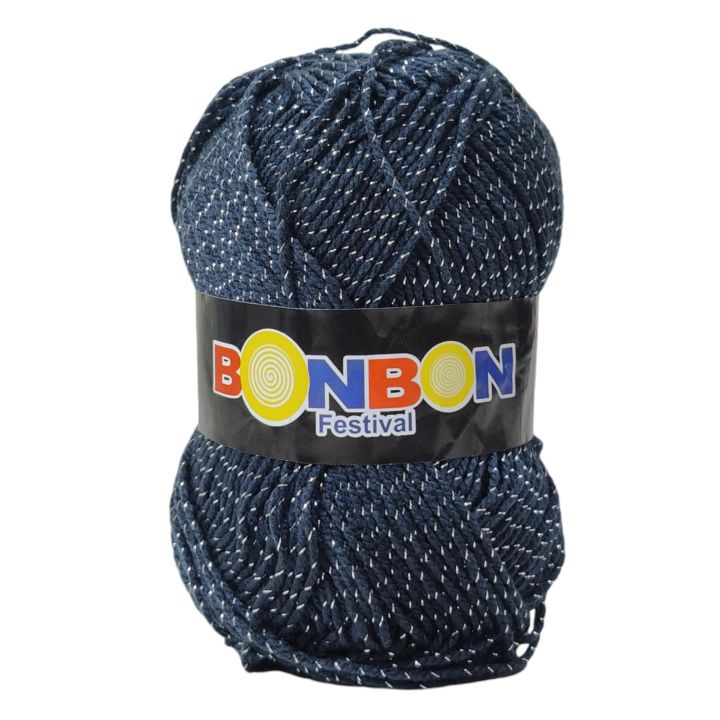 Bonbon Festival Tilla Wool Yarn - 100% Acrylic with Tilla, 70-80g, Soft Yarn for Knitting & Crochet Projects, Ideal for Scarves, Sweaters, and More