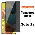 Redmi Note 12 Privacy Protector 45 Degree HD Tempered Glass Privacy Protector - Black. 