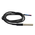 DS18b20 Stainless steel package Waterproof DS18b20 temperature probe temperature sensor 18B20 For Arduino. 