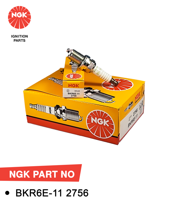 NGK Spark Plug Toyota Corolla Xli, Gli (2003-2024), Suzuki Baleno, Liana, APV, Cultus EFI, Honda City (2003-2008), Civic (2001-2005)  BKR6E-11: 2756 (Japan) (Single Pc)
