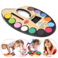 Small Water Color Pallete With Free Coloring Book-Coloring Art Kit For Kids-Best Summer camp Activity-For Boys And Girls. 