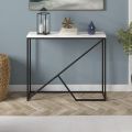 Console Table, 40" Wide, Marble Texture Laminated wood sheet top Entryway Table Living room Table. 