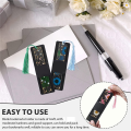 50 Pcs Resin Bookmark Holder 5.9 X 1.8 Inches DIY Bookmarks Display Cards for Bookmark Wrapping. 