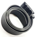 Men’s Belt High Quality Rubber Belt with Automatic Stylish Metal Buckle Adjustable Length for A Customizable Fit Removeable Buckle Belt for Men. 