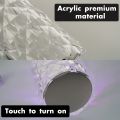 Crystal Diamond Table Lamp, Color Changing Touch Lamp USB Romantic Rose Diamond Table Lamps, Remote Touch Creative Lights for Bedroom Living Room Party Dinner Décor Crystal Lamp Diamond Lamp Night Light Lamp RGB Touch Table Lamp. 