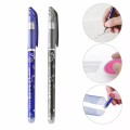 Erasable Pen Blue & Black Ink Ballpoint Pen for School | Blue & Black Erasable Gel Pen 0.5mm | Erasable Roller Gel Pen Blue & Black. 
