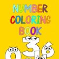 Number Color Book For Coloring and painting for Kids. 