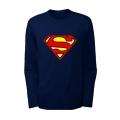 Superman Printed Casual Tees Long Sleeves Crew Neck T shirt Top Quality Shirts For Men. 