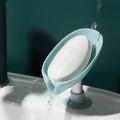 Leaf Shape Soap Box Drain Soap Holder Bathroom Accessories Suction Cup Soap Dish Tray Soap Dish for Bathroom Soap Container. 