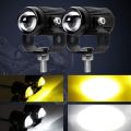 2 PCS Mini Driving Light for Motorcycles, Cars, Jeeps - Spot Light LED Bike Light, Night Vision Projector Lense, Turtle Lights, Fog Light Mini. 