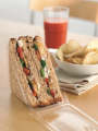 Clear Plastic Sandwich Container. 