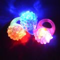 【Atoztide Store】Party Halloween LED Flashing Rings Blinking Party Soft Up Jelly Rings. 