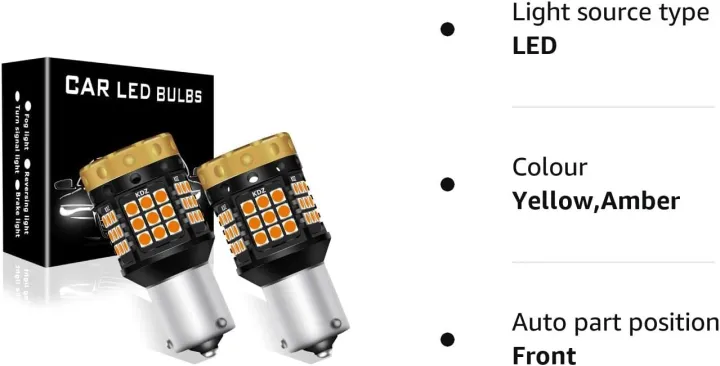 2Pcs%20BAU15S%20PY21W%20Canbus%20Error%20Free%20LED%20Light%20Bulbs%20Amber%20Yellow%203030%203700LM%20Ultra-Bright%201156%207507%20Anti%20-%20Hyper%20Flash%20Bulbs%20for%20Car%20Front/Rear%20Turn%20Signal%20Light%20Replacement%20-%20Image%209