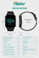 NERV Smart Watch Pro, 2.04” Amoled Display Smart  Watch, IP67 Domestic Waterproof, Bluetooth Calling and Multiple Watch Faces, Alway On Display Smartwatch, 100+ Workout Modes With 7 Days Battery Life, 1 Year Warranty. 