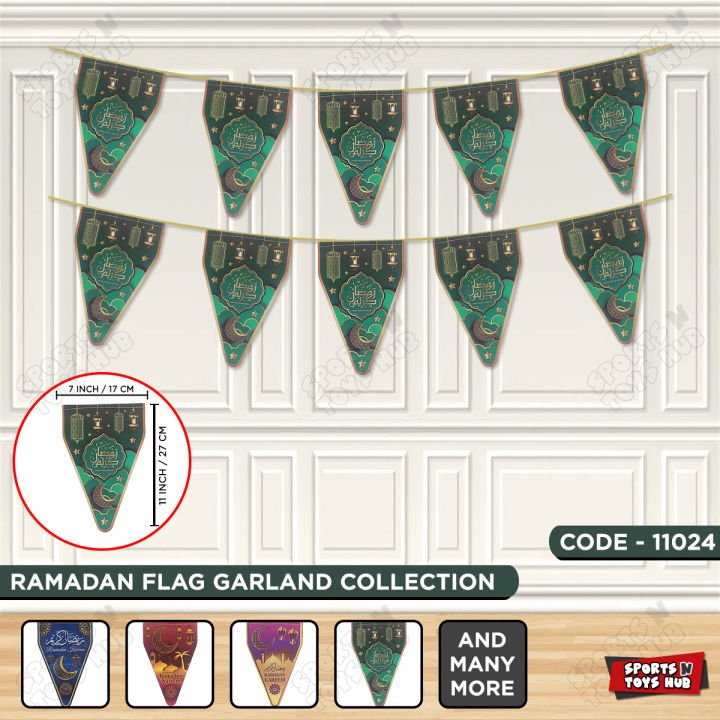 Ramadan Mubarak Triangle Flag Banner Collection, Ramazan Kareem Decor, Ramdan Mubarak Bunting Banners, Ramadhan Decorations Wall Hanging For Parties Supply, Ramzan Decoration Flag Banner, Decorate Your Home Office & Shop : GGOfBJbG