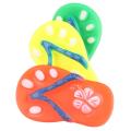 Puppy Cute Sandals Shape Vinyl Flip Flops Dog Cat Pet Squeaky Chewing Sound Toy. 