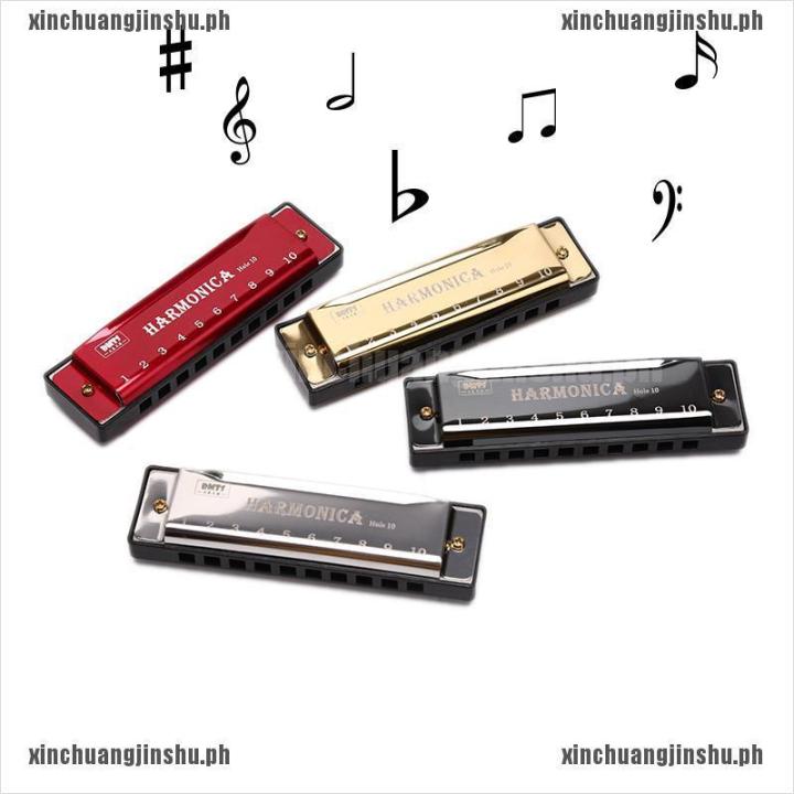 (xcjs_COD)10%20Hole%20Harmonica%20Mouth%20Organ%20Puzzle%20Musical%20Instrument%20Beginner%20Teaching%20-%20Image%208