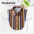 Men Fake Collar Adjustable Strap Striped Fake Collar for Office Work Unisex Business Style Shirt Inside Collar with Anti-slip Button Buyers' Choice Shirt Fake Collar. 