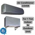 Gul A Classic AC Cover Set (Indoor & Outdoor) - Extra-Wide Fit (1, 1.5, 2 Ton Split AC) - 100% Waterproof & Dustproof Parachute. 