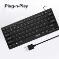 Keyboard usb wired mini Keyboard usb wired Quantum mini wired Keyboard 87 keys compact size. 