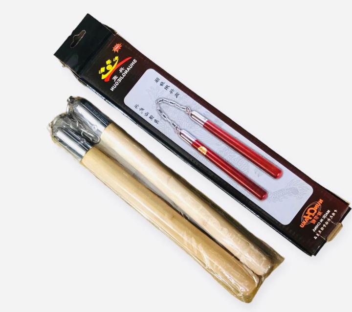 Wooden Nunchaku Martial Arts Training Wooden Handel Karate Stick Nunchaku Ninja Nunchuck Imported Product