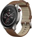 Amazfit GTR 4 Smart Watch for Men Android iPhone, Dual-Band GPS, Alexa Built-in, Bluetooth Calls, 150+ Sports Modes, 14-Day Battery Life, Heart Rate Blood Oxygen Monitor, 1.43”AMOLED Display,Brown. 