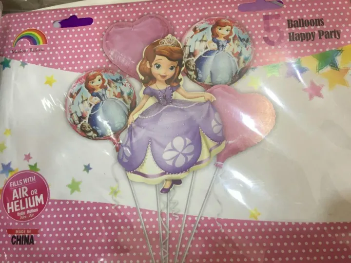 PRINCESS%20SOPHIA%20The%20First%20Cartoon%20Foil%20Balloon%20Set%20-%205%20Pieces%20For%20Birthday%20Party%20BIRTHDAY%20PARTY%20CELEBRATION%20DECORATION%20KIDS%20-%20Image%204